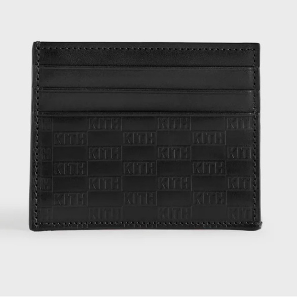 Kith Monogram Leather Card Holder